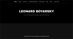 Desktop Screenshot of leonardboyarsky.com