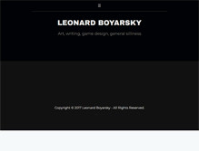 Tablet Screenshot of leonardboyarsky.com